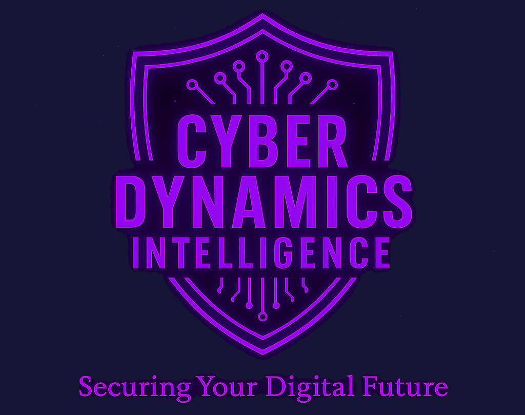 Cyber Dynamics Logo Cropped Blue Background